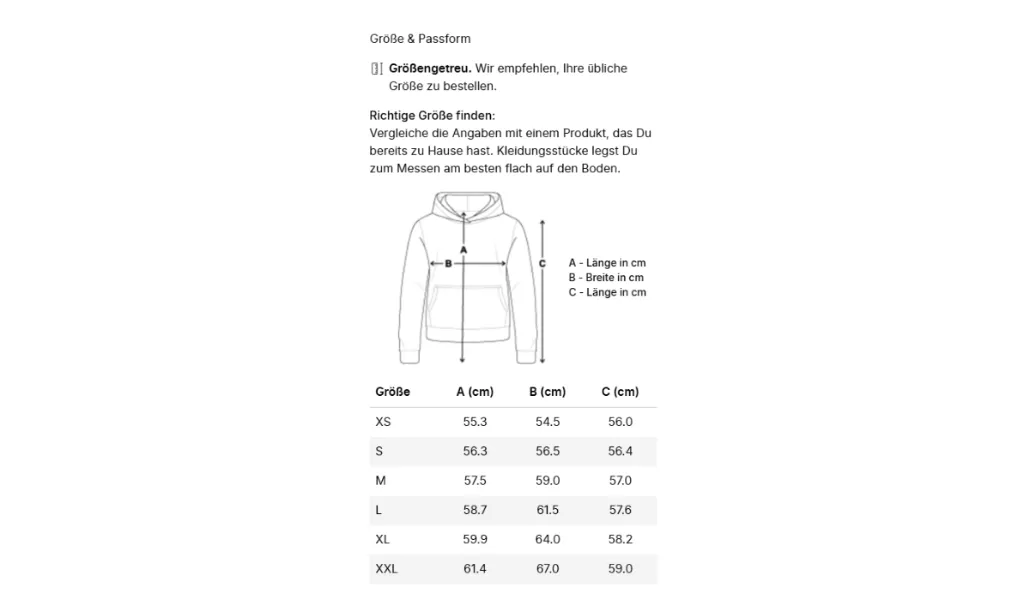 Damen Hoodie Cropped Oversized Heavy Größe.webp